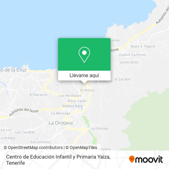 Mapa Centro de Educación Infantil y Primaria Yaiza