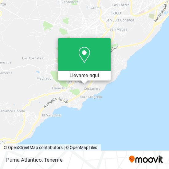 Mapa Puma Atlántico