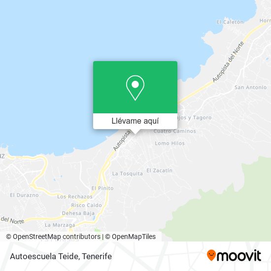 Mapa Autoescuela Teide