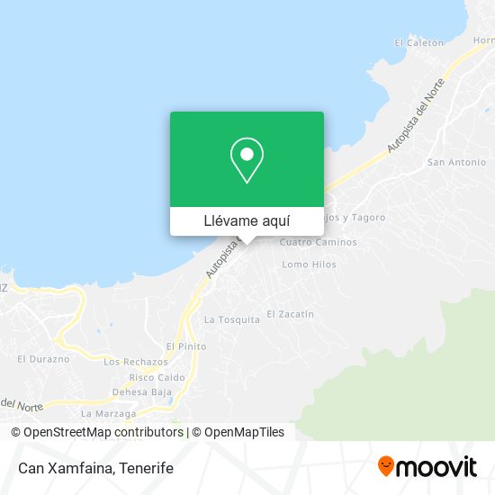 Mapa Can Xamfaina