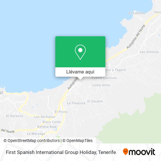 Mapa First Spanish International Group Holiday