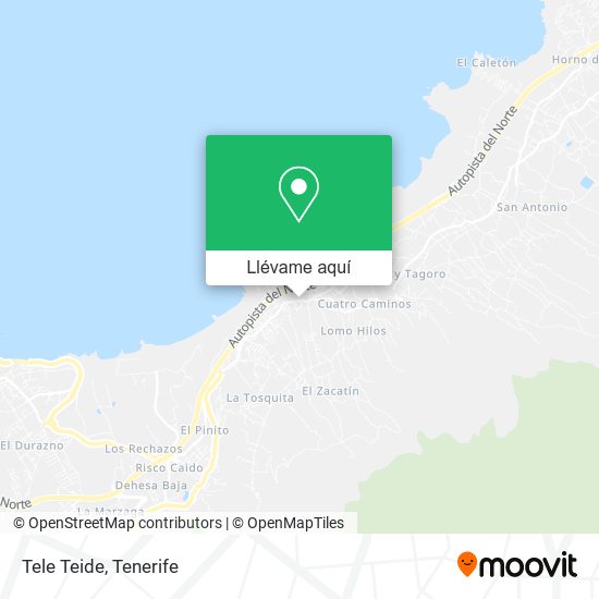 Mapa Tele Teide