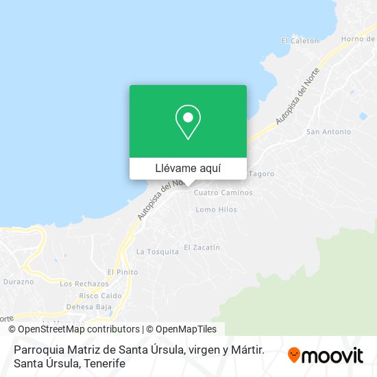 Mapa Parroquia Matriz de Santa Úrsula, virgen y Mártir. Santa Úrsula