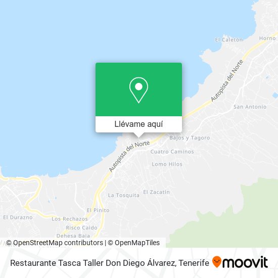 Mapa Restaurante Tasca Taller Don Diego Álvarez