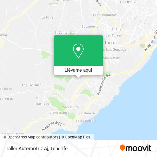Mapa Taller Automotriz Aj