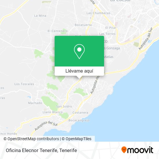 Mapa Oficina Elecnor Tenerife
