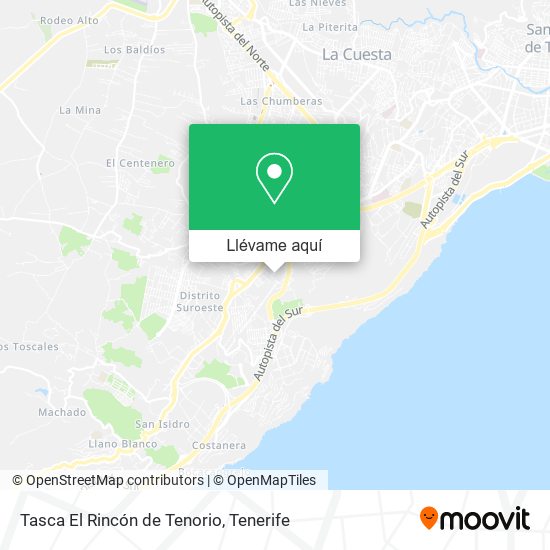 Mapa Tasca El Rincón de Tenorio