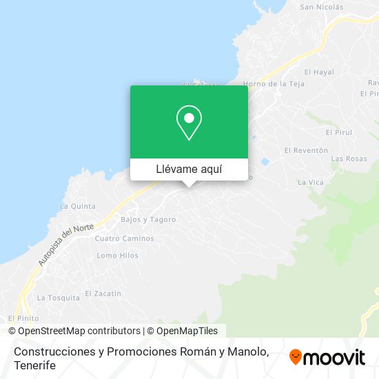 Mapa Construcciones y Promociones Román y Manolo