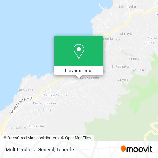 Mapa Multitienda La General