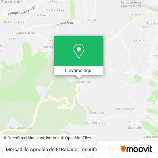 Mapa Mercadillo Agrícola de El Rosario