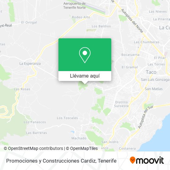 Mapa Promociones y Construcciones Cardiz