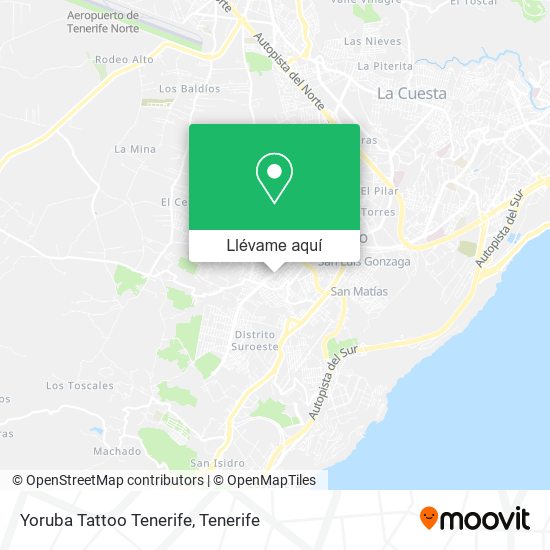 Mapa Yoruba Tattoo Tenerife