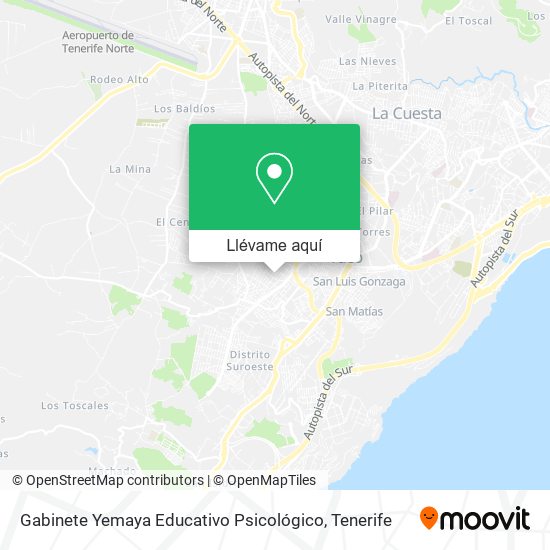 Mapa Gabinete Yemaya Educativo Psicológico