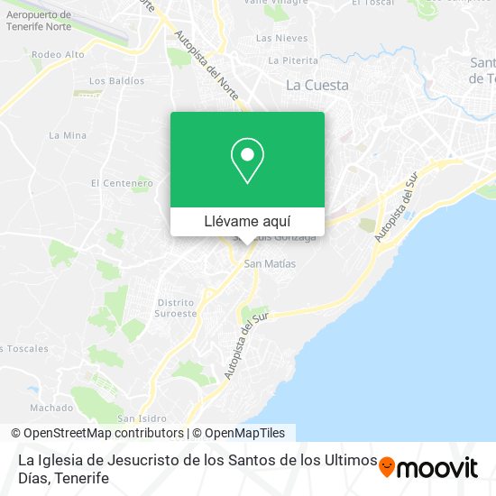 Mapa La Iglesia de Jesucristo de los Santos de los Ultimos Días