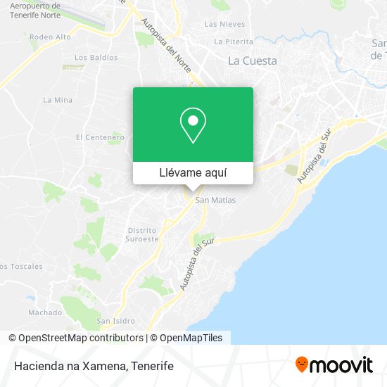 Mapa Hacienda na Xamena