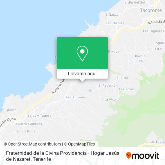 Mapa Fraternidad de la Divina Providencia - Hogar Jesús de Nazaret