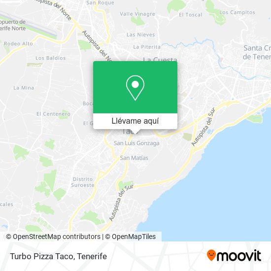 Mapa Turbo Pizza Taco