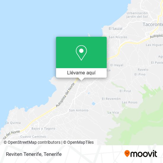 Mapa Reviten Tenerife