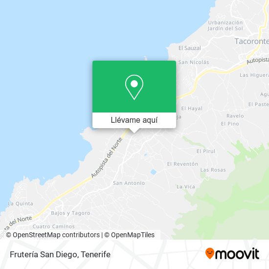 Mapa Frutería San Diego
