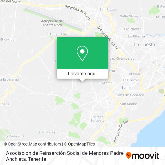 Mapa Asociacion de Reinserción Social de Menores Padre Anchieta