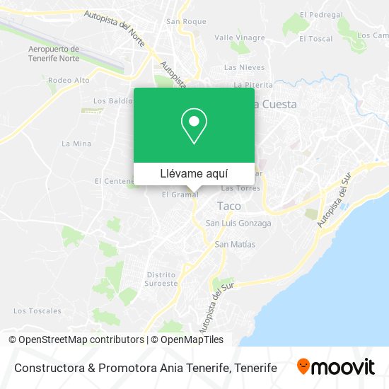 Mapa Constructora & Promotora Ania Tenerife