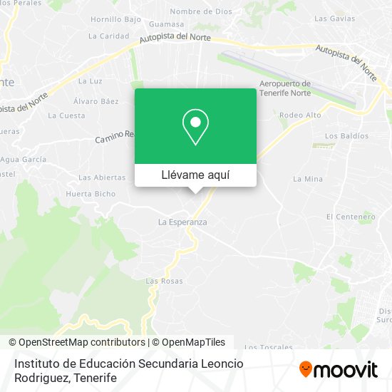 Mapa Instituto de Educación Secundaria Leoncio Rodriguez