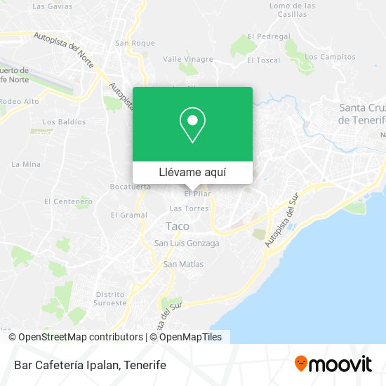 Mapa Bar Cafetería Ipalan
