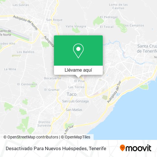 Mapa Desactivado Para Nuevos Huéspedes