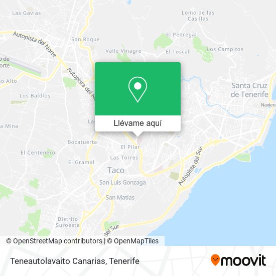 Mapa Teneautolavaito Canarias