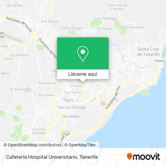 Mapa Cafetería Hospital Universitario
