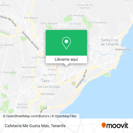 Mapa Cafetería Me Gusta Más