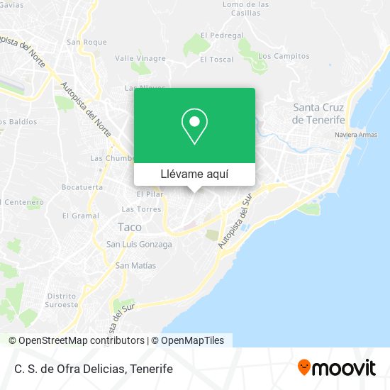 Mapa C. S. de Ofra Delicias