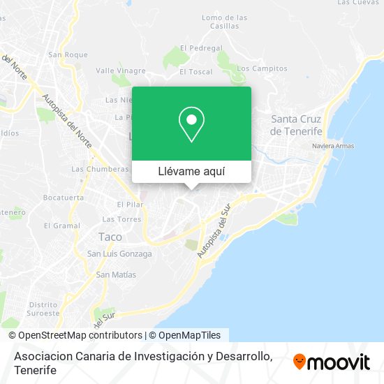 Mapa Asociacion Canaria de Investigación y Desarrollo