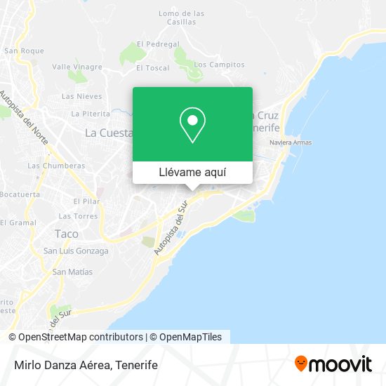 Mapa Mirlo Danza Aérea