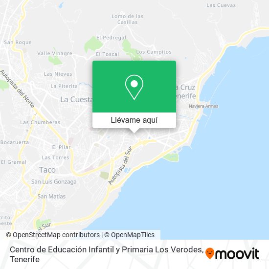 Mapa Centro de Educación Infantil y Primaria Los Verodes
