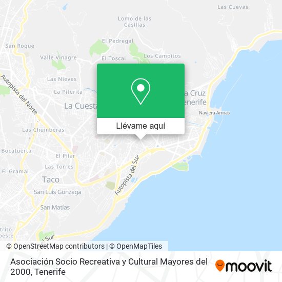 Mapa Asociación Socio Recreativa y Cultural Mayores del 2000