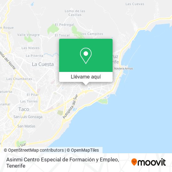 Mapa Asinmi Centro Especial de Formación y Empleo
