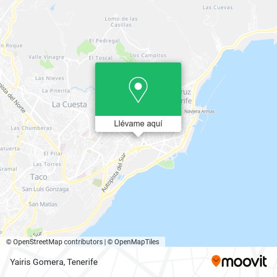 Mapa Yairis Gomera