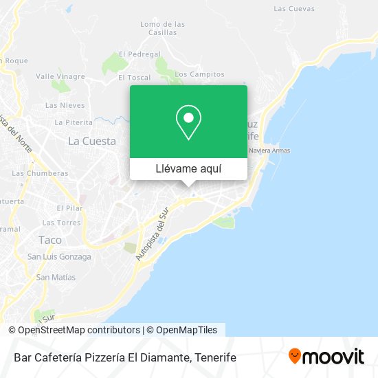 Mapa Bar Cafetería Pizzería El Diamante