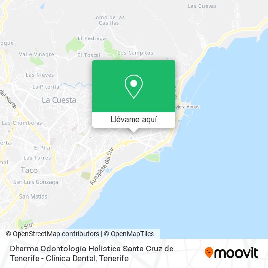 Mapa Dharma Odontología Holística Santa Cruz de Tenerife - Clínica Dental