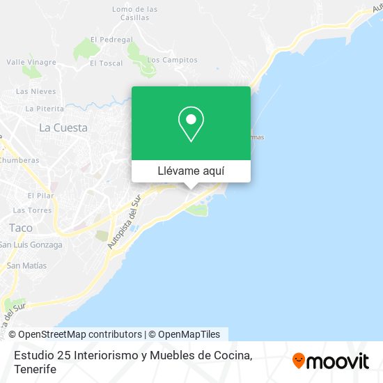 Mapa Estudio 25 Interiorismo y Muebles de Cocina