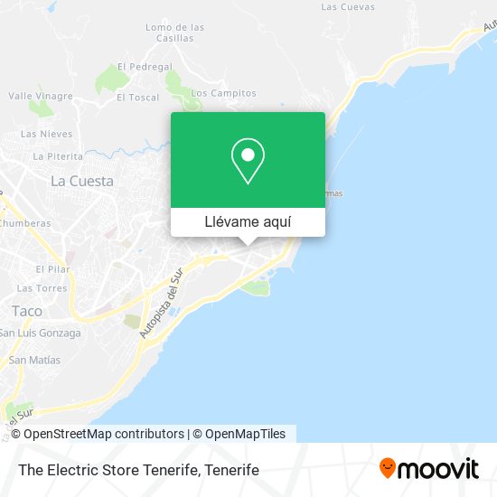 Mapa The Electric Store Tenerife