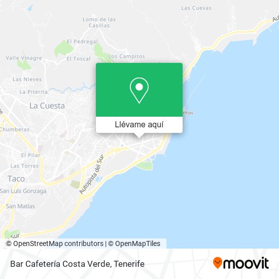 Mapa Bar Cafetería Costa Verde