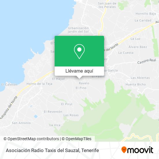 Mapa Asociación Radio Taxis del Sauzal