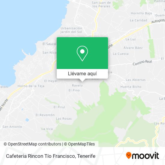 Mapa Cafeteria Rincon Tío Francisco