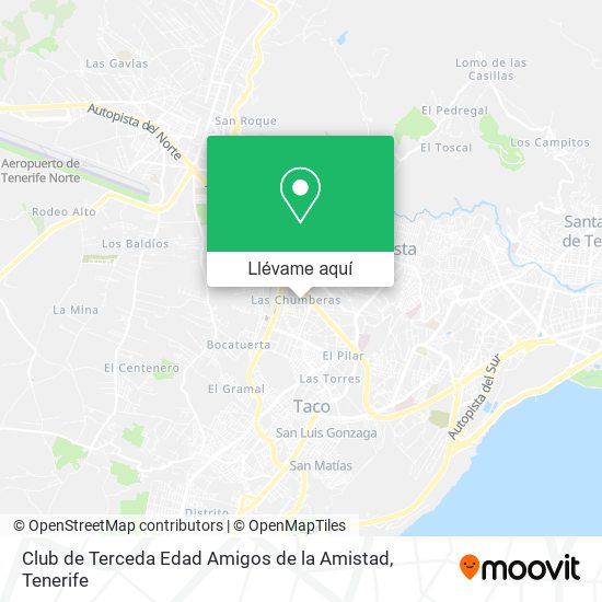 Mapa Club de Terceda Edad Amigos de la Amistad