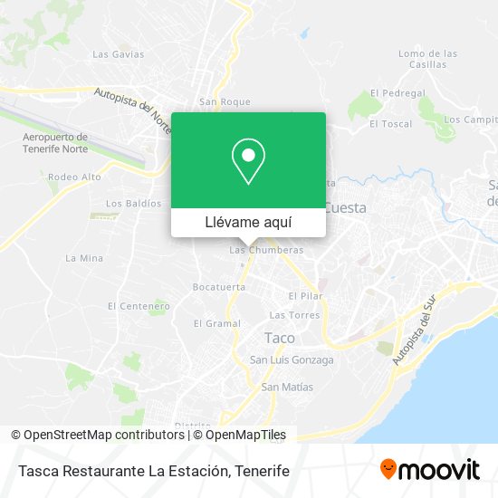 Mapa Tasca Restaurante La Estación