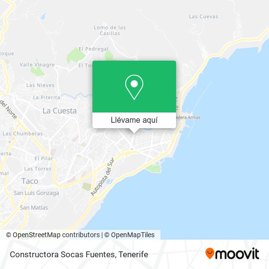 Mapa Constructora Socas Fuentes