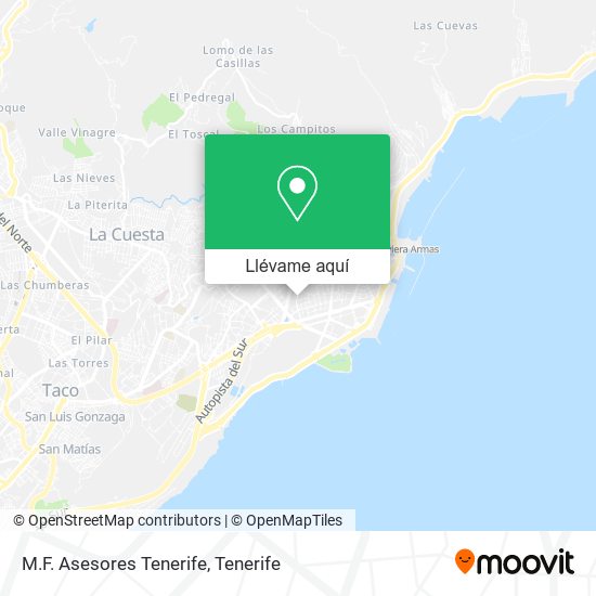 Mapa M.F. Asesores Tenerife