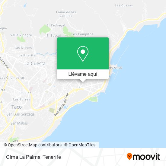 Mapa Olma La Palma